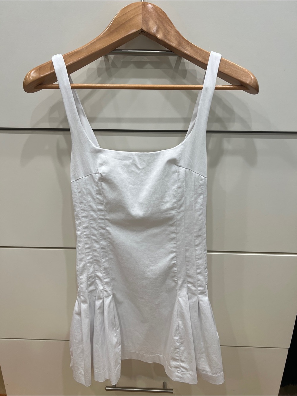 Zara Women’s White Square-Neck Sundress